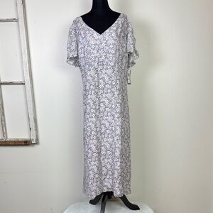 Due per due 100% silk floral dress women’s plus size 20w new with tags